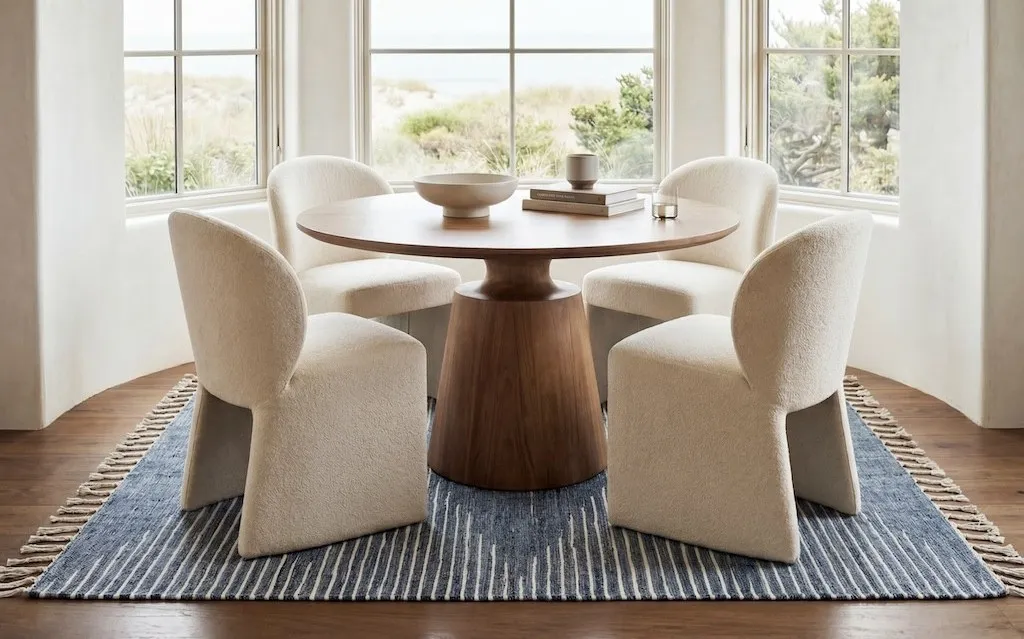 Soft blues and subtle patterns define Annie Selke’s new denim rugs - Furniture Today