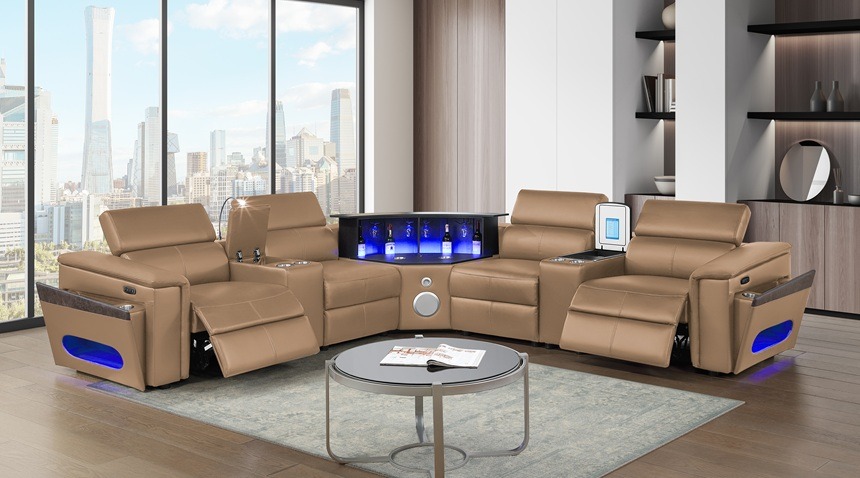 Matrix Furniture attributes much the company’s growth to innovation. The Nova sectional, for example, features a pop-up bar, refrigerator, immersive sound, lighting and a built-in charging station.
