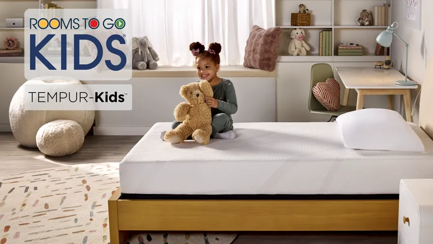 Rooms To Go Kids mattress gallery brings top brands to children’s sleep