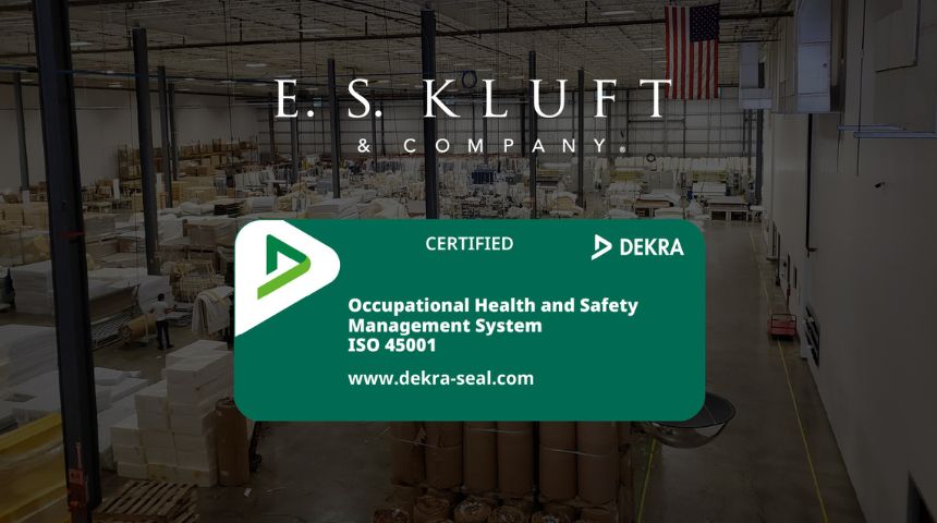 E.S. Kluft earns workplace safety certification at its 3 U.S. plants